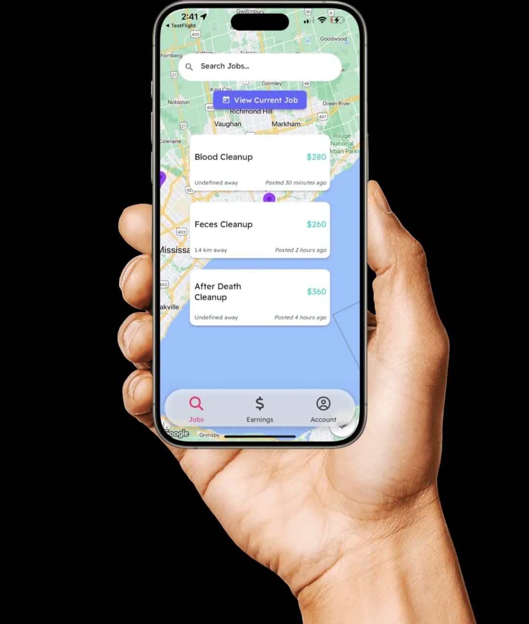 Worker App Mockup