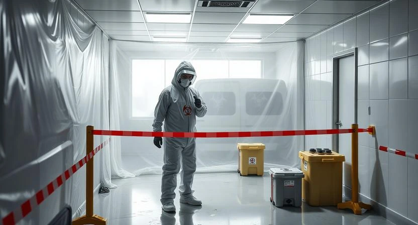 Professional Cleanup Begins